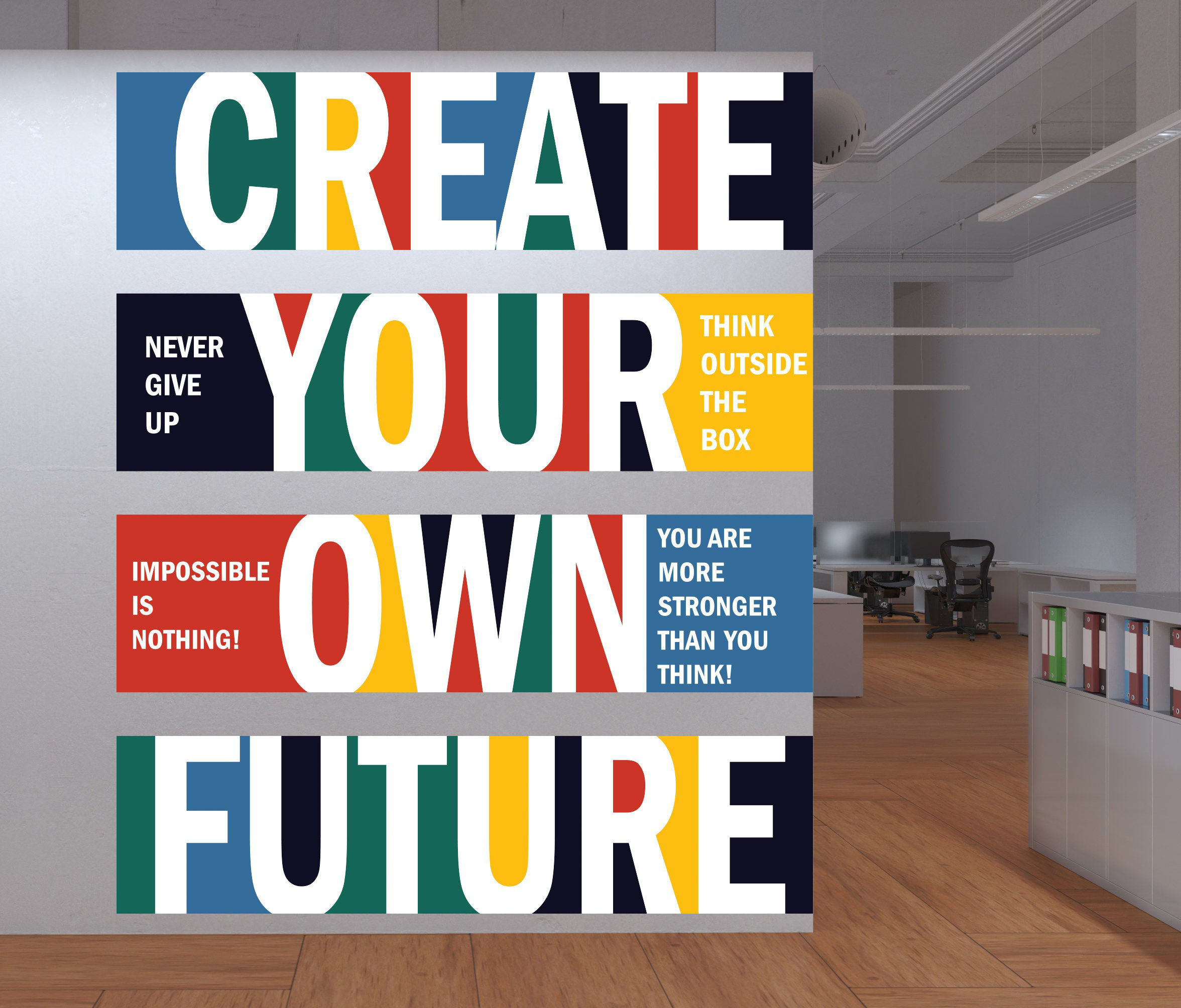 Stickalz Create Your Own Future Office Wall Decal Idea | Wayfair