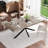 Retro Stretch Dining Table with Integrated Storage-530186470