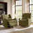 Ceandra 29.5" Wide Swivel Glider Power Recliner with Built-In Nightlight-124156981
