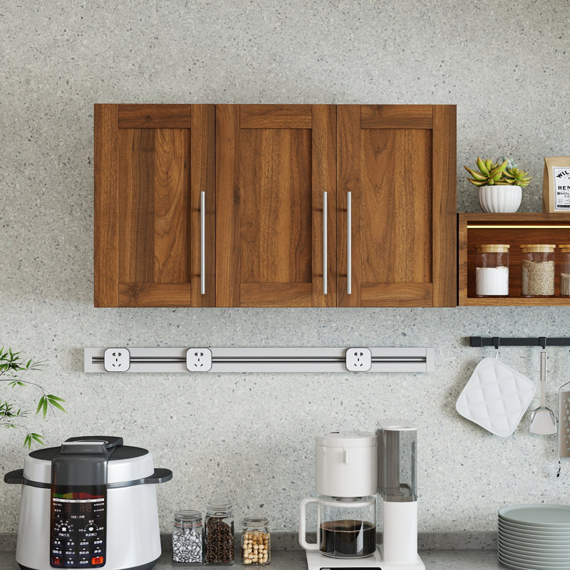 Armoire de rangement murale empilable, P 15,75 po x l 35,43 po x H 19,69 po