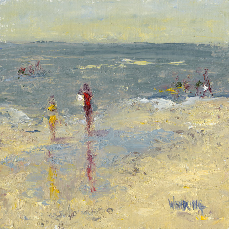 Impasto Beach Day I, H 30 po x l 30 po