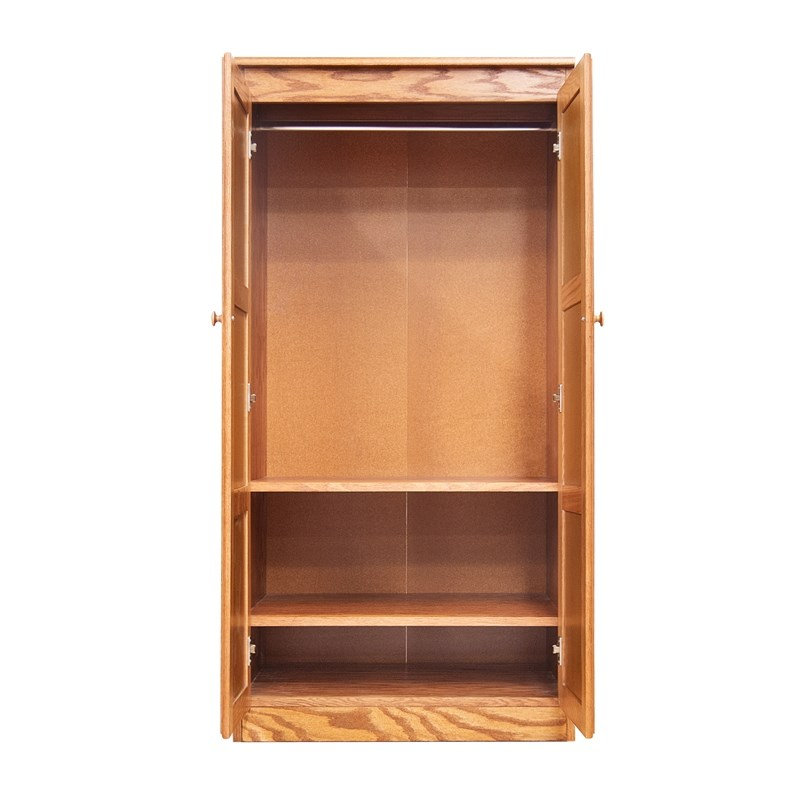 Armoire-penderie haute 6 pi H 72 po x l 30 po, H 70 po x l 30 po x P 22 po, Chêne