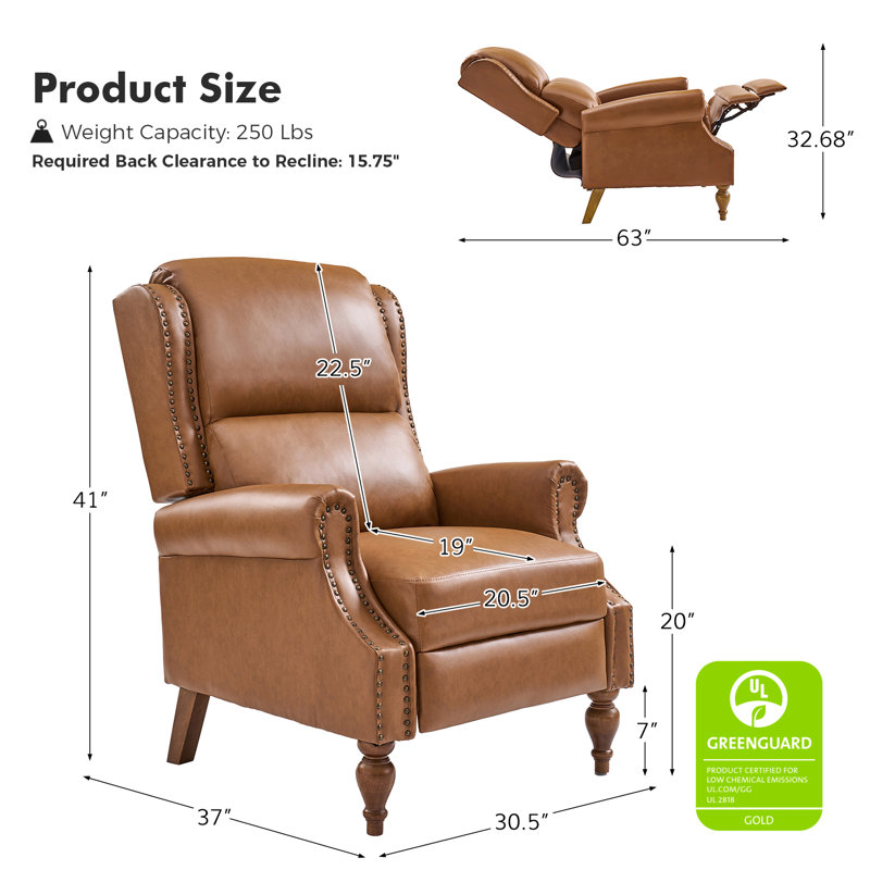 Fauteuil inclinable manuel Asah, Chameau