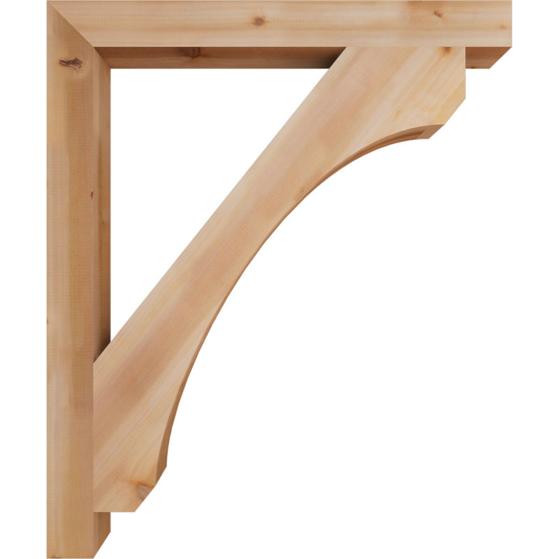 Support en bois rustique Legacy Block, Cèdre rouge, Lisse, H 48 po x l 3,5 po x P 40 po
