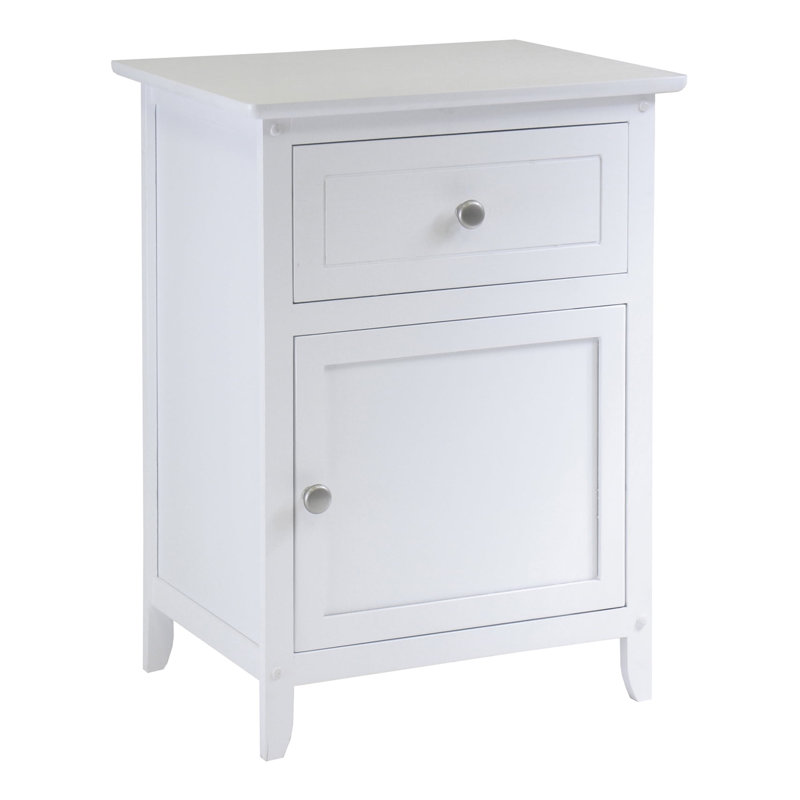 Table de bout avec rangement Walhill, White