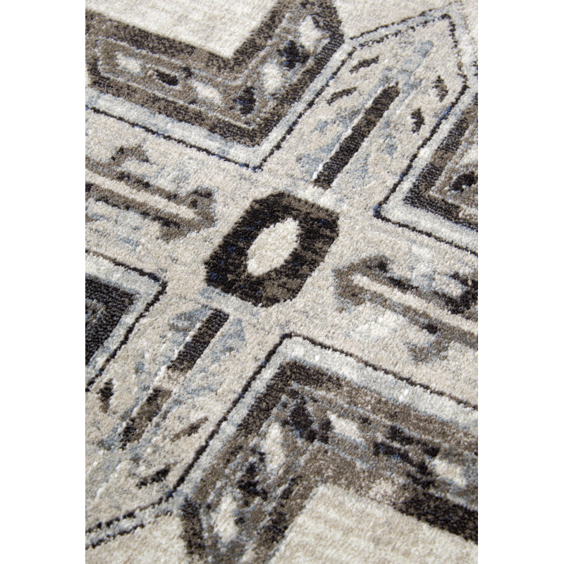 Kollektion 1869 No Pattern And No Solid Colour Brown Cream Area Rug, Rectangle 160 x 235cm