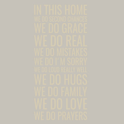 Text & Numbers Non-Wall Damaging Wall Decal