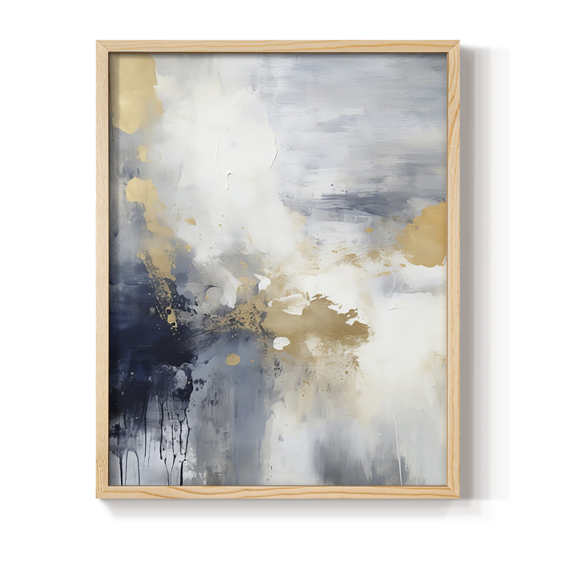 Reproduction encadrée FLORAL Series CCCCIXIX - bois massif, H 11 po x l 9 po