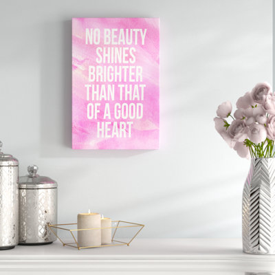 No Beauty Shines Brighter Canvas Wall Art by House of Lulu