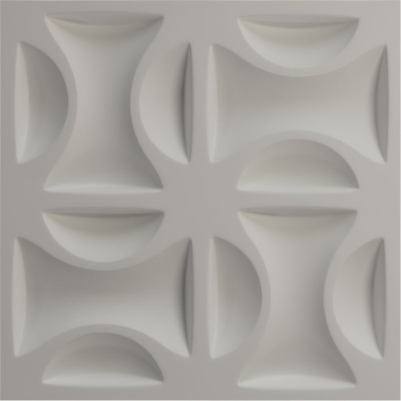 Panneau mural décoratif 3D EnduraWall de l 19 5/8 po x H 19 5/8 po, vert canyon satiné UltraCover (couvre 2,67 pieds carrés)