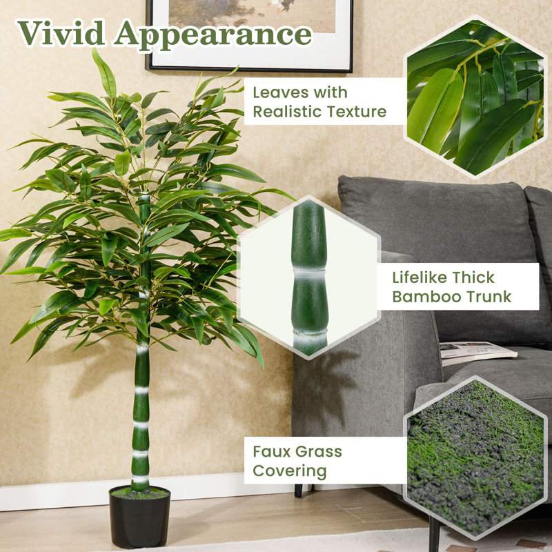 125cm Faux Bamboo Plant