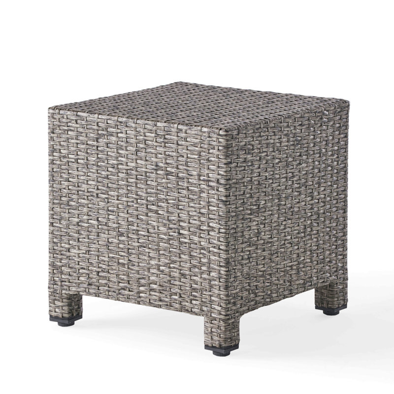 Accent Table For Patio Garden, Gray
