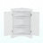 White Triangle Bathroom Storage Cabinet With Adjustable Shelves, Freestanding Floor Cabinet For Home Kitchen-2144565262