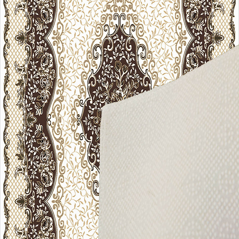 Stylish Woven Carpet, 5.2 x 7.5 Feet | 100% Polyester, 0.3 in Pile Height, Antibacterial, Non-Slip PVC Dot Underside | Machine Washable, 3D Digital Print | Perfect for Living Room, Bedroom & Home Décor