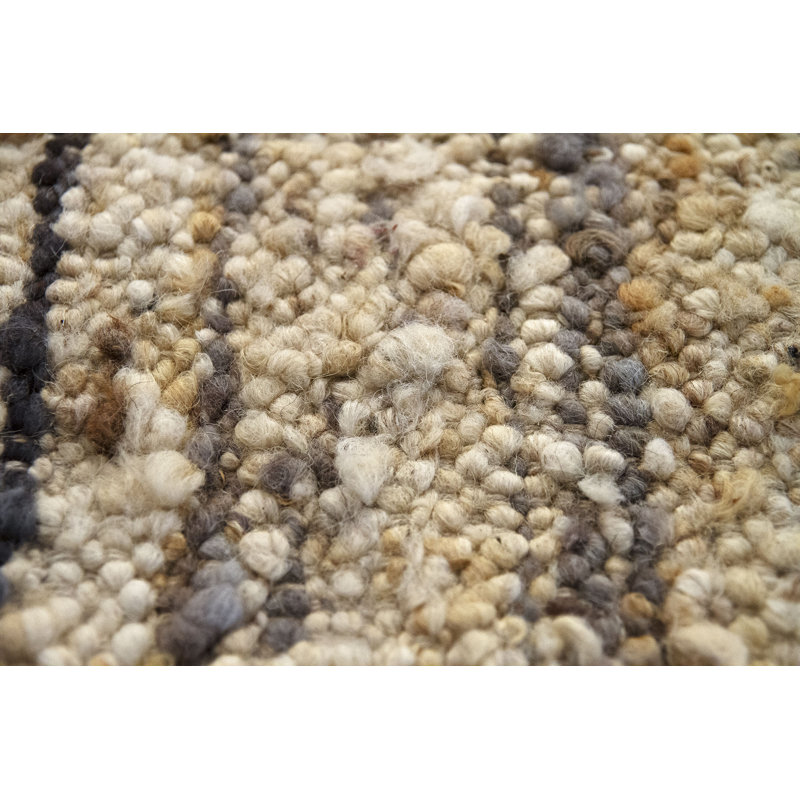 Plemmons Solid Colour Hand Woven Area Rug, Rectangle 140 x 200cm