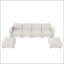 Canapé modulaire en velours 116 * 58 ", canapé en U réversible, combinaison libre, beige