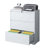 File Cabinet 3 Drawer, White Filing Cabinet With Lock, Lockable File Cabinet, Locking Metal File Cabinet For Legal/Letter/A4/F4 Size-891085680