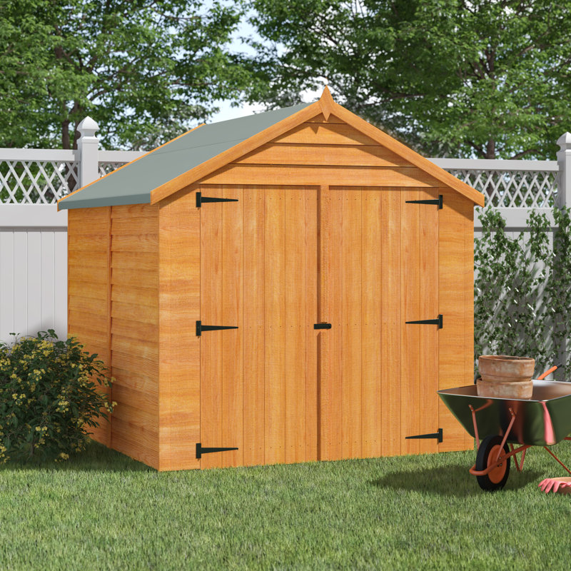 6 Ft. W x 6 Ft. D Garden Value Overlap Apex Shed, Yes