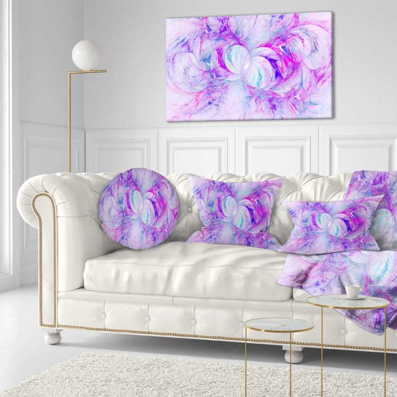 Coussin lombaire à texture fractale light Abstract