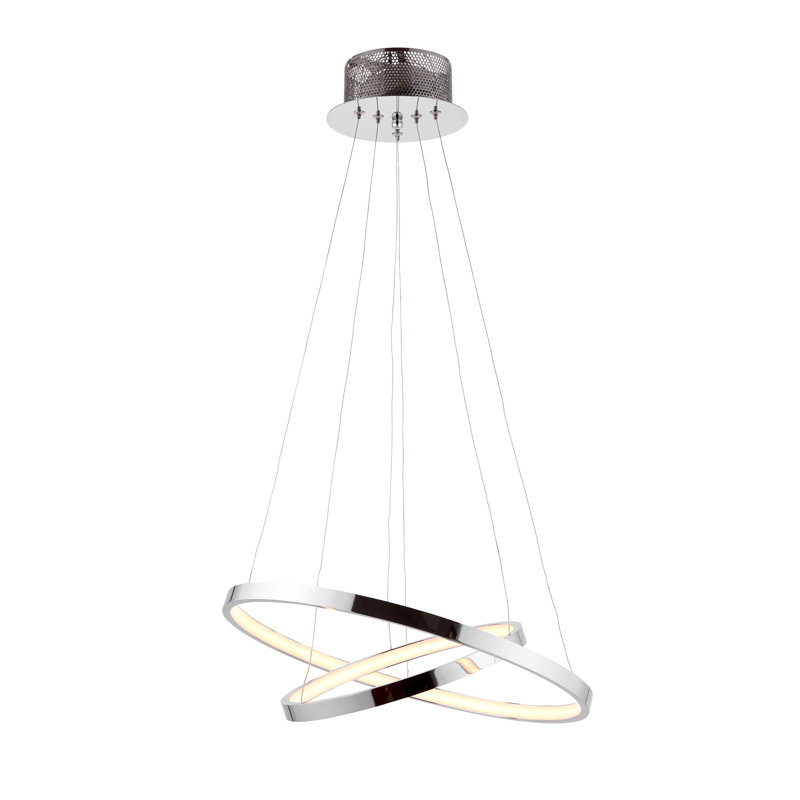 Rumbaugh 2-Light Waggon Wheel LED Chandelier, 2