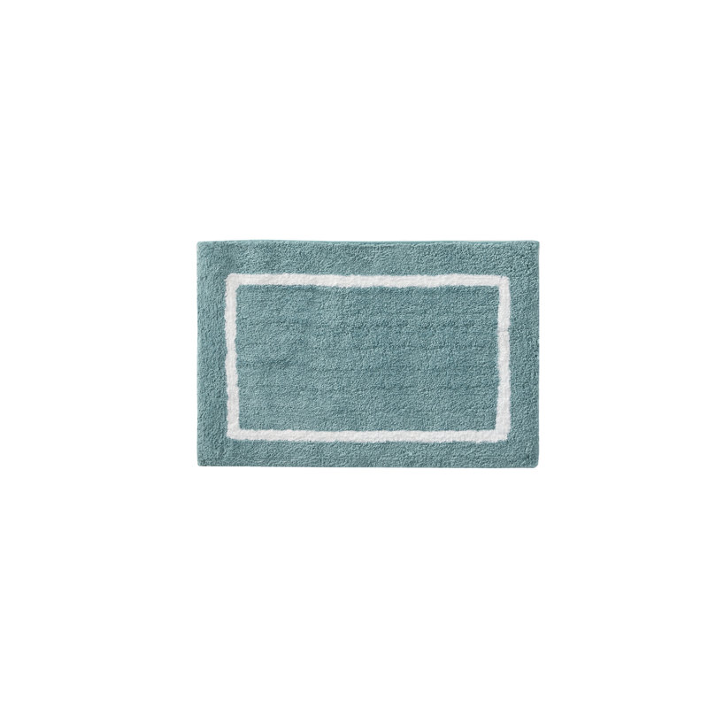 Bittman Reversible High Pile Tufted Bath Rug, 21" W x 34" L, Aqua