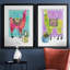 «Lovely Llama III», ensemble de 2 reproductions d'art-368157195-368157278-368377385