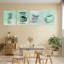 Ensemble de giclées sur bois Disco Drink Blender Over Green, par Lish Creative-130746444-130746447
