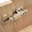 Armoire de salle de bain flottante de 21,6 po avec poignée en alliage d'aluminium, compartiment de rangement latéral, installation facile, convient aux espaces restreints Fixation de robinet de meuble-lavabo mural à un trou moderne, espaces compacts