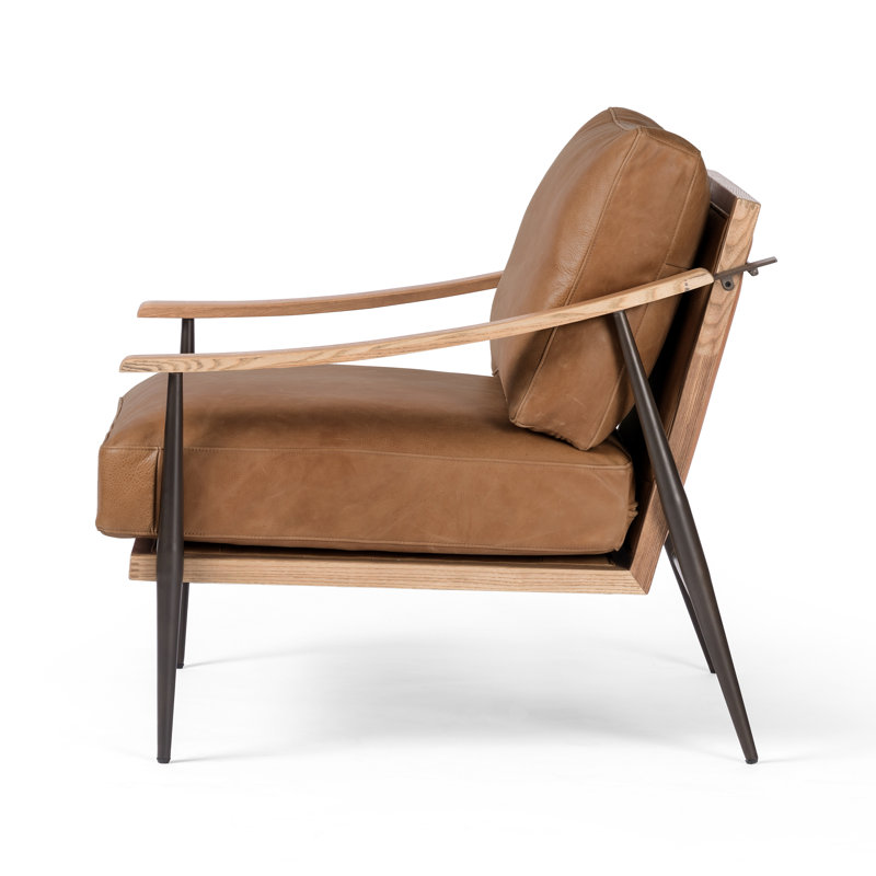 Kempsey Chair, Palermo Cognac Genuine Leather
