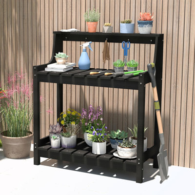 Outdoor Potting Bench With Storage