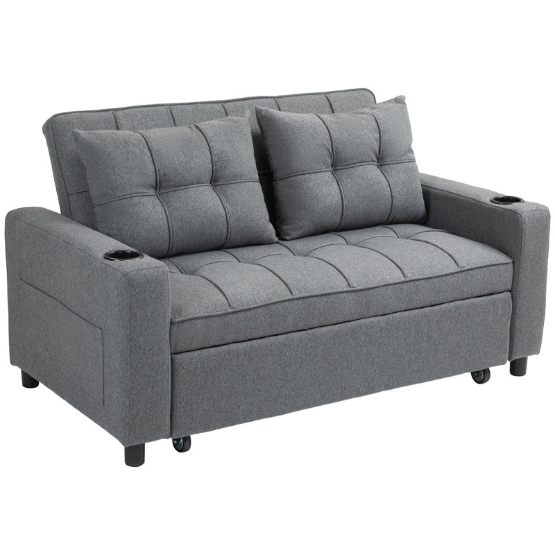 Sherrey 2 Seater Sofa Bed, Grey