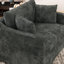 Fauteuil d'appoint rembourré avec repose-pieds en chenille-1056189597