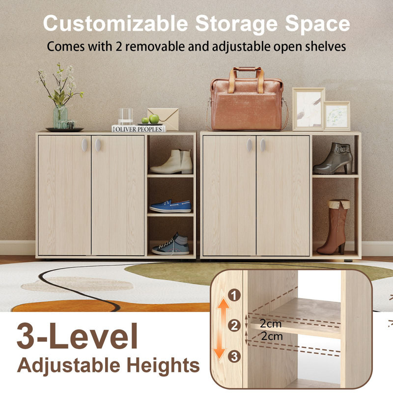 9 Pair Shoe Storage Cabinet
