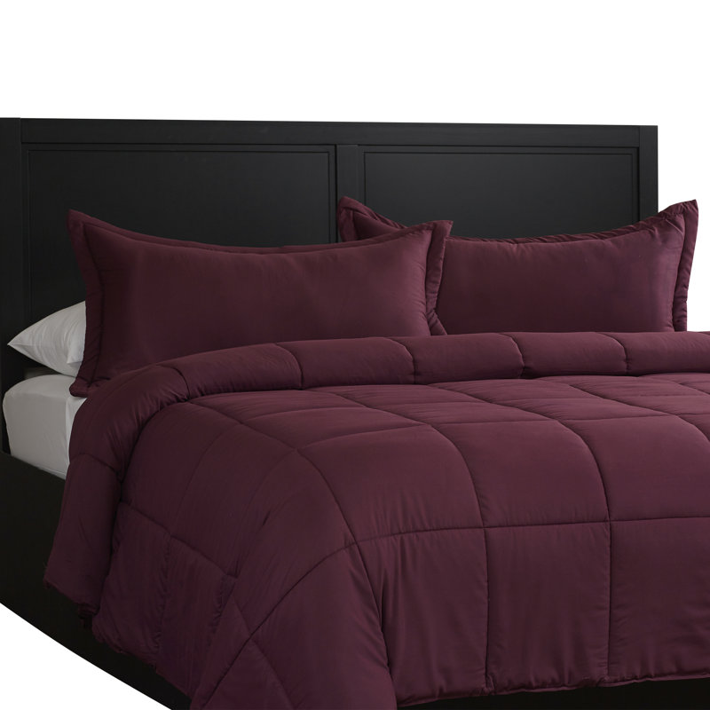 Modern & Contemporary Polyester Comforter, Twin XL Comforter + 1 Standard Sham, Fig