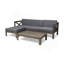 Ensemble de canapé LSHAPE, gris foncé-181386367