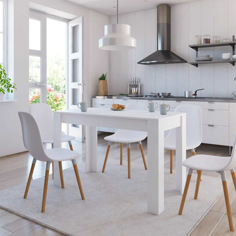 Nelsonia Dining Table, White