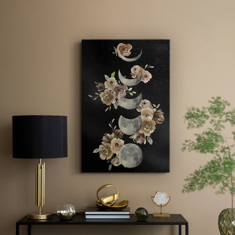 Bohemian Lunar Phases -Custom Wrapped Gallery Cavas