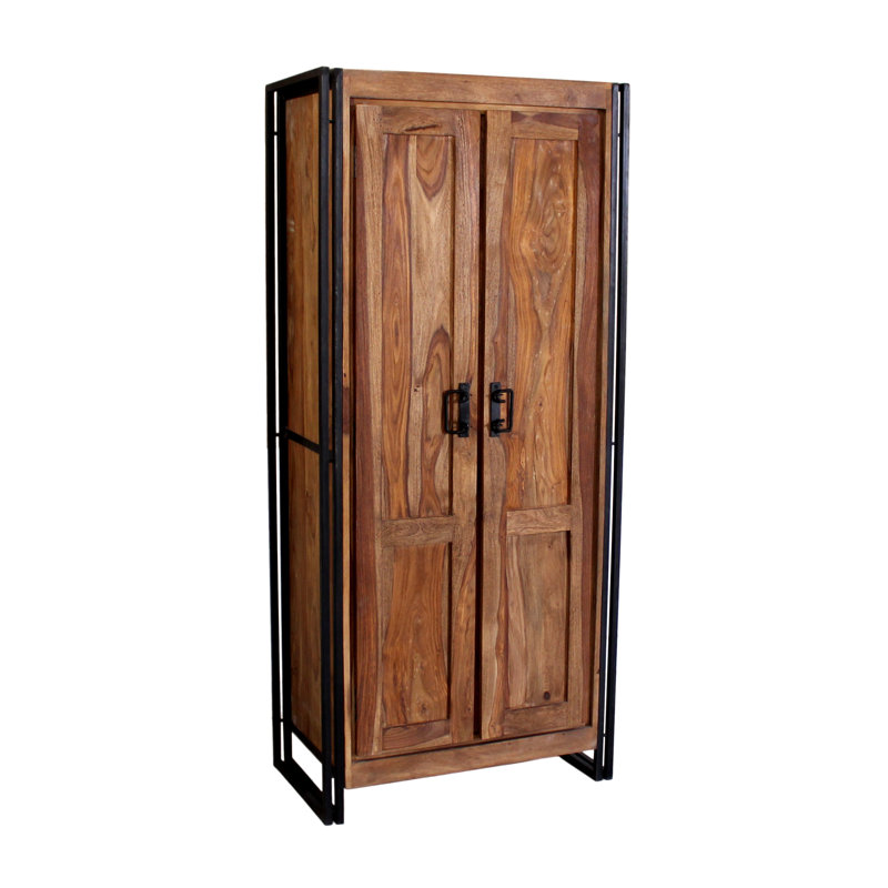 Lehoux 2 Door Metal Wardrobe