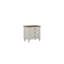 Table de chevet 3 tiroirs avec USB - Ciment et sable