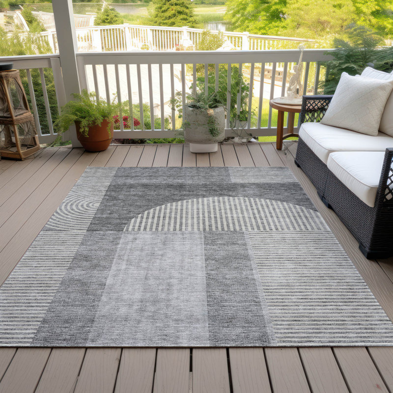 Tapis intérieur / extérieur Naadiya, Rectangle 8 pi x 10 pi