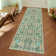 Insect and Plant Vertical Striped Textured Washable Area Rug - Nature-Inspired Carpet for Living Room, Bedroom, or Office