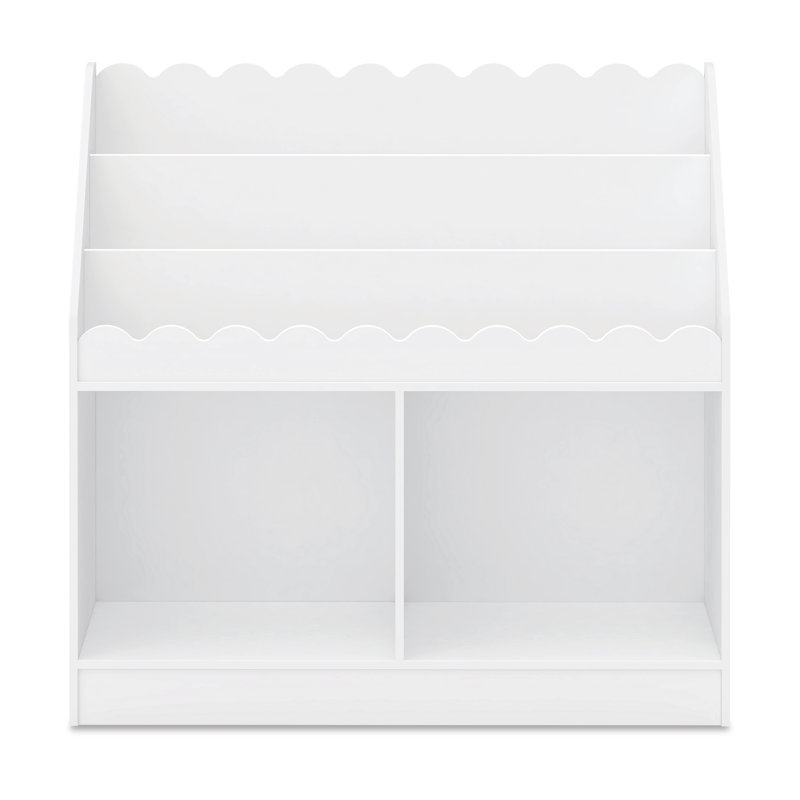 Sammy Scallop Bookcase, White