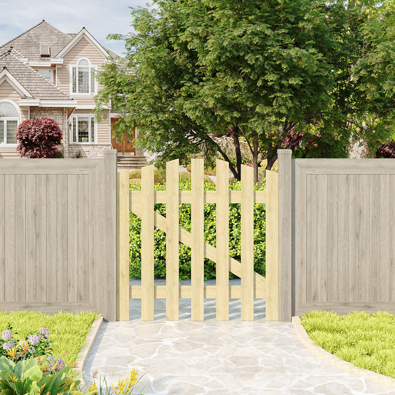 Wood Gate, Yellow, 90cm H x 90cm W