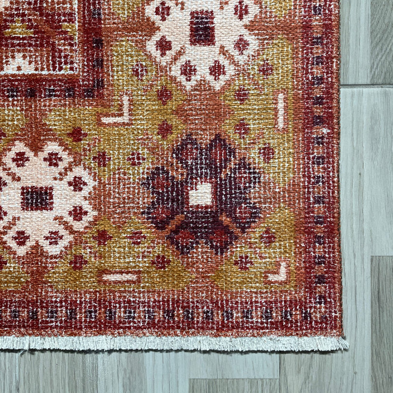 Tapis Zyir avec envers antidérapant, Tapis de couloir 5 pi 3 po x 11 pi 6 po