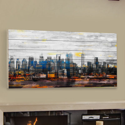 Couleurs New York par Parvez Taj - impression sur bois sans cadre
