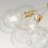 4-Light Clear Glass Semi Flush Mount Ceiling Light-2033074212