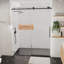 Porte de douche sans cadre, porte de douche coulissante pour salle de bain-122673841