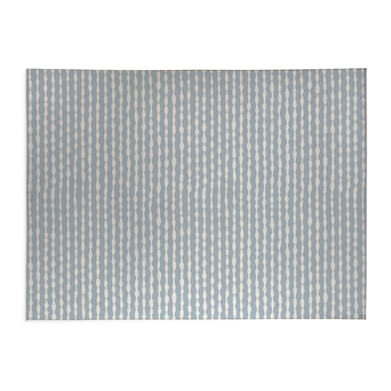 Tapis de cuisine antidérapant Play Way, Rectangulaire 3 pi x 5 pi, Bleu ardoise
