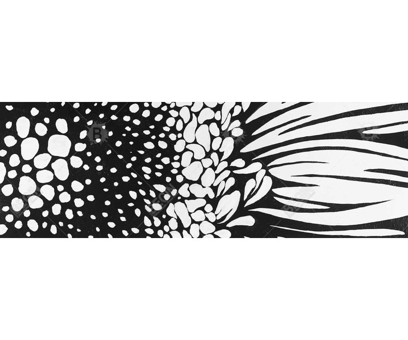Gerbera sur toile blanche botanique | Art mural Home Decor, H 48 po x l 16 po