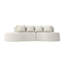 Canapé modulaire courbé moderne modulaire à 3 places minimaliste et élégant-533006552